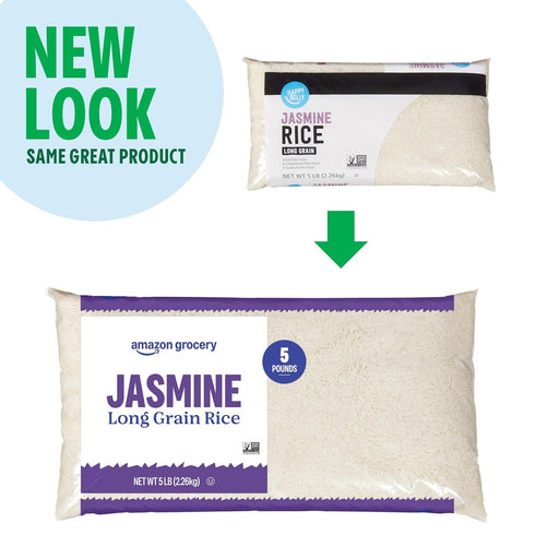 5 Lb Amazon Grocery, Jasmine Long Grain Rice