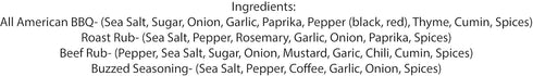 High Plains Spice Company Set 4 Set Beef Box Gift of ~ Gift by ~ Gourmet Meat and Veggie Spice Blends & Rubs For Beef