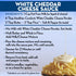 (7 oz) Healthier Comforts White Cheddar Cheese Powder | Gluten Free, Kosher, Keto-Friendly, Non-GMO, Antibiotic