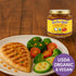 6.4 oz Garlic Gold Organic Toasted Garlic Granules in Extra Virgin Olive Oil, Crunchy Garlic in Olive Oil, Glass Jar