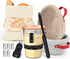TKVAZK Sourdough Starter Kit, Bread Baking Supplies with Sourdough Jar 9" Round &