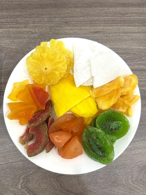 Foreign Fruits Mixed Dried Tropical Fruits, Natural Dehydrated Jackfruit, Pineapple, Guava, Mango, Coconut, Papaya