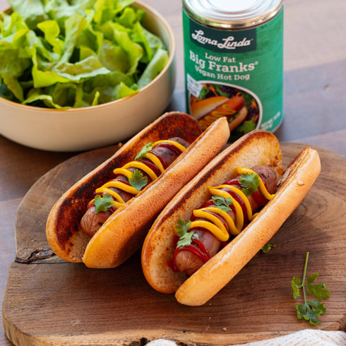 (15 oz.), 6 Pack) Loma Linda - Plant-Based Meats (Big Franks, Low Fat