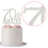 70th Birthday Party Cake Topper - Premium Silver Metal, Sparkly Rhinestone Decoration, 70 and Fabulous, Great