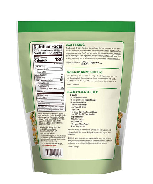 28oz (Pack 1) Bob's Red Mill Vegi Soup Mix, of - Non GMO, Vegan, Kosher