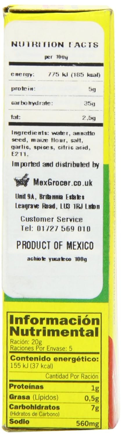 El Yucateco Paste Achiote - 3.5 oz