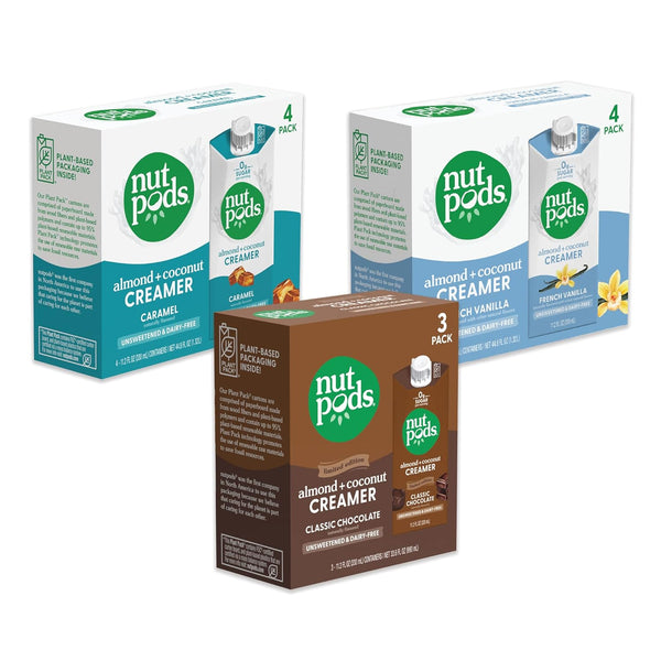 nutpods Barista Basics Non Dairy Coffee Creamer Bundle: a 3 pack of