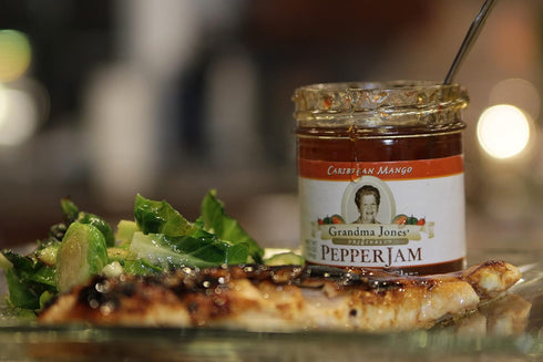Grandma Jones' Originals PEPPER JAM 3 Packs 8 Grandma Jones Originals Pepper Jelly (Comes in Flavors) (Jalapeo)