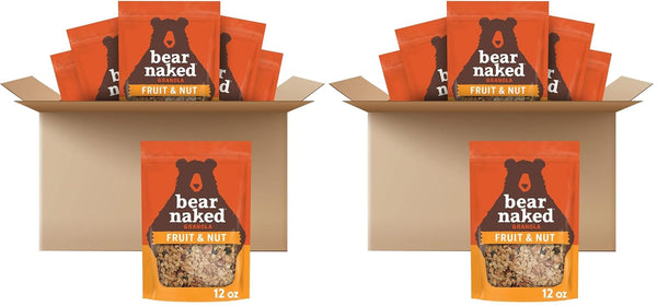 Kellogg's Bear Naked Granola Cereal, Whole Grain Granola, Breakfast Snacks, Fruit and Nut