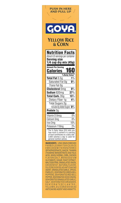 8-Ounce (Pack 24) Goya Foods Yellow Rice and Corn Mix