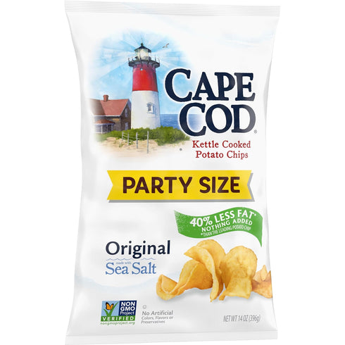 14 Oz Cape Cod Potato Chips, Less Fat Original Kettle Chips