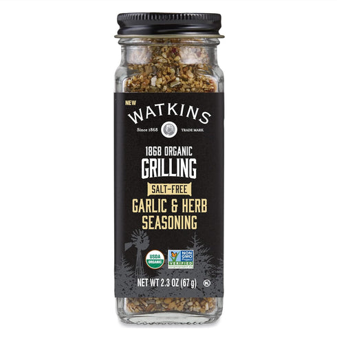 Watkins Salt-Free Organic Garlic & Herb Seasoning, 2.3 oz, 1-Pack