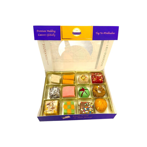 12pc Sukhadia's - Classic Sampler - Sukhadia's Indian Mithai Gift - Freshly Made In USA