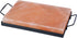 Pink Himalayan Salt Block Grilling Plate with Metal Tray for Cooking and Serving