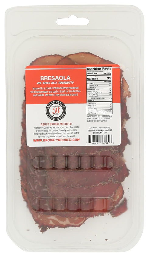 Brooklyn Cured 2 , Bresaola Sliced, Ounce