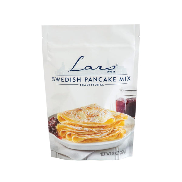 Lars Own Traditional Swedish Pancake Mix, Thin Scandinavian Crepe Style Pancakes, 8