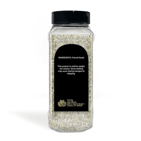 GranAroma Fennel Seeds, 15.2 oz, Whole Seeds, Light Flavor, Cooking & Baking