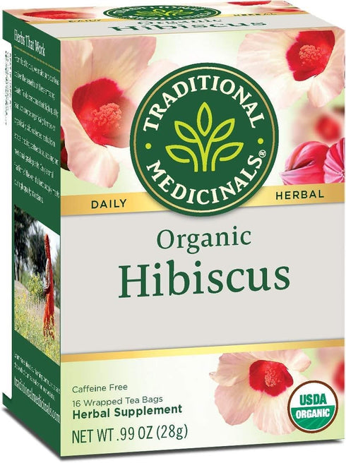 ... Herb Tea, 100% Organic, Hibiscus, 16 Bag (Pack of 6) (Value Bulk