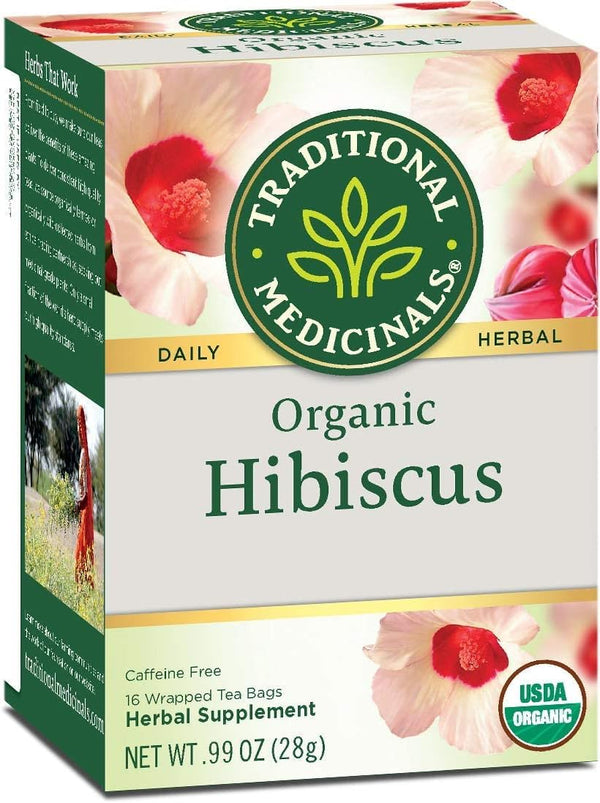 ... Herb Tea, 100% Organic, Hibiscus, 16 Bag (Pack of 6) (Value Bulk