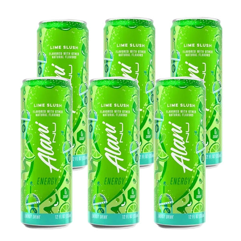 Generic Alani Lime Slush Energy Drink, Sugar Free, Low Calorie Energy Drinks -