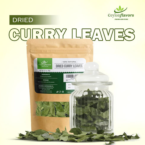 100% (0.7oz) 20g Ceylon Flavors Fresh and Pure Natural Curry Leaves