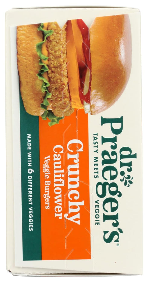 10 OZ DR PRAEGERS Crunchy Cauliflower Veggie Burgers