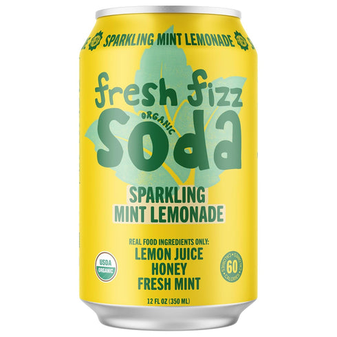 Fresh Fizz (4-pack, Sodas Organic Soda - All Natural Soda Sweetened With Honey, Flavors Include Sparkling Juices