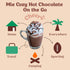 Cozy Packets 12 Pack Craftmix Hot Chocolate Mix - Instant Hot Cocoa Drink Mix - Made with Real Cocoa Beans - Add Milk