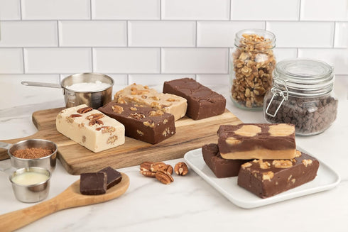 (16 oz) Uncle Butchs Peanut Butter Chocolate Fudge Candy Homemade Peanut Butter Fudge Freshly Made in Small Batches