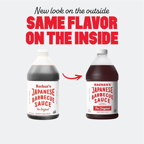 85 Oz, Bachan's Japanese Barbecue Sauce - Original, Half Gallon Jug, Cold-Filled, Non GMO, No Preservatives, Vegan