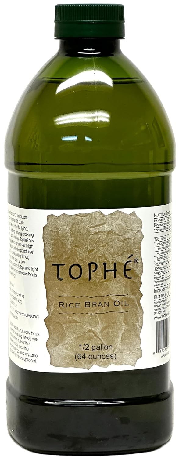 Toph RICE BRAN OIL | All Natural, Made from 100% Non-GMO Rice |