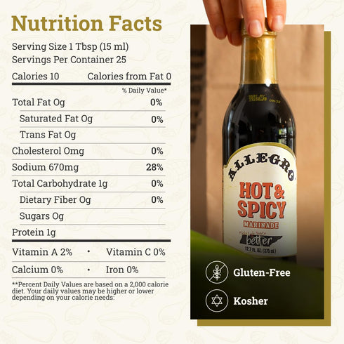 12.7 Oz (Pack 3) ALLEGRO - The Marinate Everything Marinades | Perfect Marinades for Meat & Veggies | Marinade