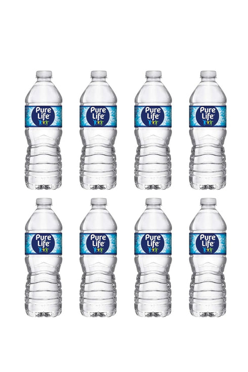ComboCreations Pure Life Natural Purified Drinking Water, 16.9 Fl Oz, 8 Ct (Total