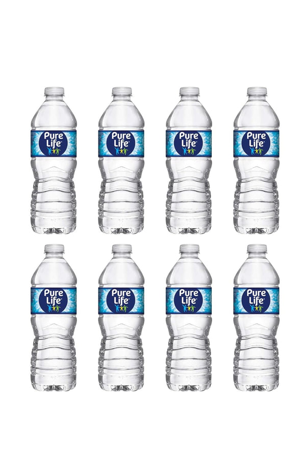 ComboCreations Pure Life Natural Purified Drinking Water, 16.9 Fl Oz, 8 Ct (Total