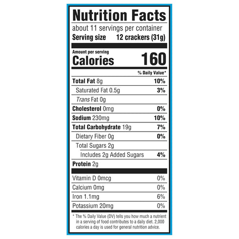 NABISCO 12 oz CHICKEN IN A BISKIT Original Baked Snack Crackers, Lunch Snacks, Family Size
