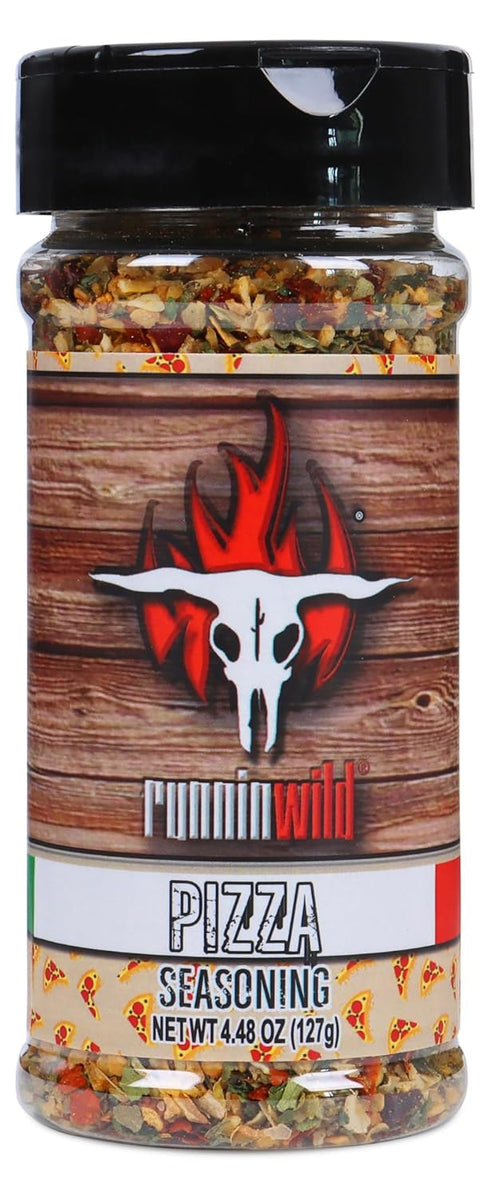 Gourmet Pizza Seasoning, Italian Spice Blend, Low Sodium, No Artificial Flavors, Runnin Wild Foods, 4.48 ounces