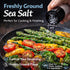 100% (6 oz) Gourmet Baja California Sea Salt Grinder Pacific Ocean Mineral Salt Natural & Unrefined Coarse Sea Salt