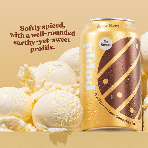 KD Chocolates 4 pack 12fl oz POPPII root beer
