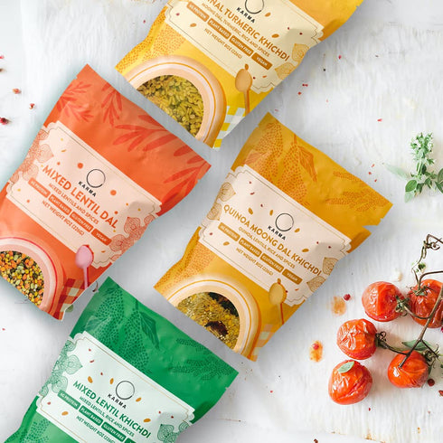 9g 8 oz, 4 Karma Quinoa Moong Dal Khichdi - Organic Rice & Lentils Blend with Spices for Easy to Cook, Healthy Indian