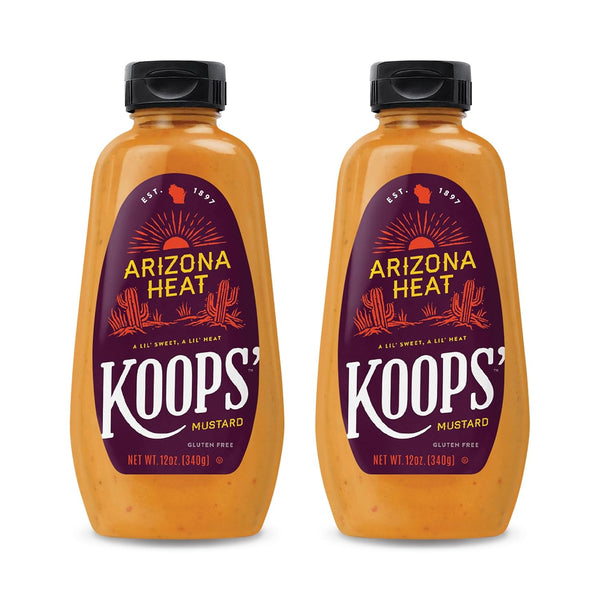 Koops' Arizona Heat Mustard, 12 Ounce (Pack of 2)