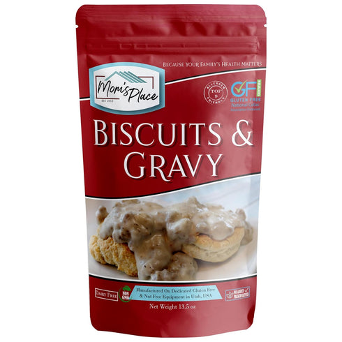 Mom's Place Gluten-Free Biscuit & Country Gravy Mix, Dairy Free, Nut Free
