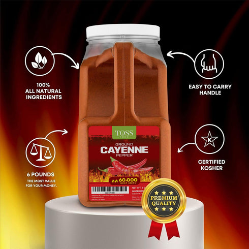 60,000 6 LB, Commercial Extra Hot Cayenne Pepper Powder Bulk Heat Units Ground Cayenne Powder Hot Pepper - Red Spice