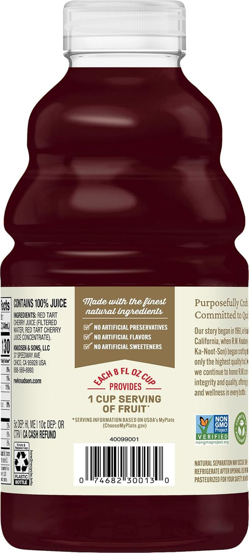 32 oz (Pack 1) R.W. Knudsen Just Tart Cherry Juice, fl