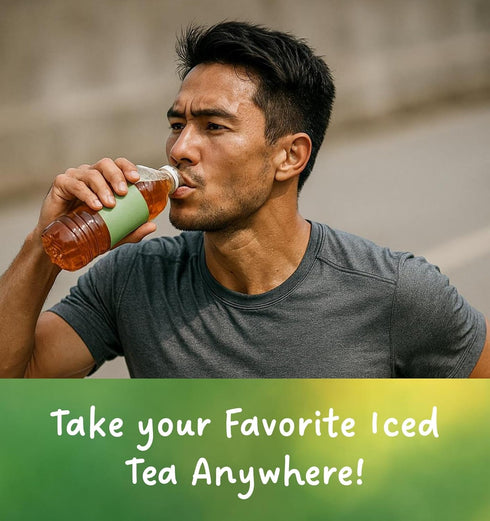 (16 packets) BioSweet Iced Tea Mixes - Peach Flavor | Zero Calorie Mix from Real Black Tea | Naturally Sweetened