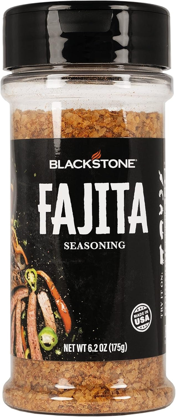 Blackstone 4230 Fajita Powder, 6.2 oz, Authentic Mexican Taste for Veggies, Chicken, Beef, Poultry, Steaks, Fries