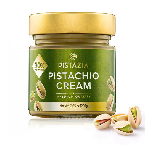 Pistazia Pistachio Cream Premium Turkish Pistachio Spread 7.05 oz (200g) Organic, No