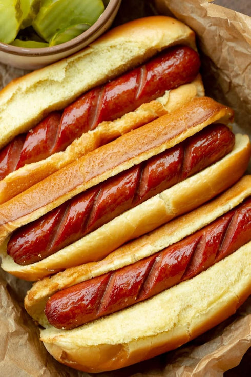 3 lbs. 5%) Salutem Vita - Bun-Length Chicken Hot Dogs, (actual weight may vary within