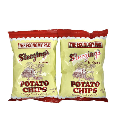 Sterzing's Potato Chips , 2 - 9 Ounce Bag, 9 Ounce (Pack of 2), 9.0