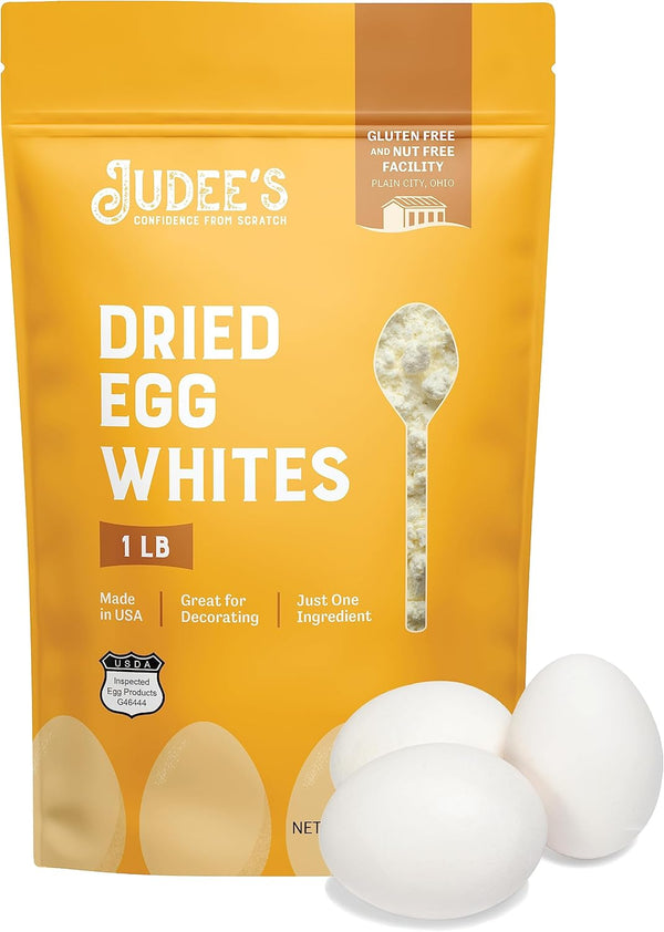 Judee's Gluten Free Dried Egg White Protein Powder - Pasteurized & Gluten-Free