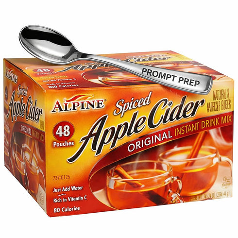 Prompt Prep Spiced Apple Cider Instant Drink Mix - 48 Packets, Spiced